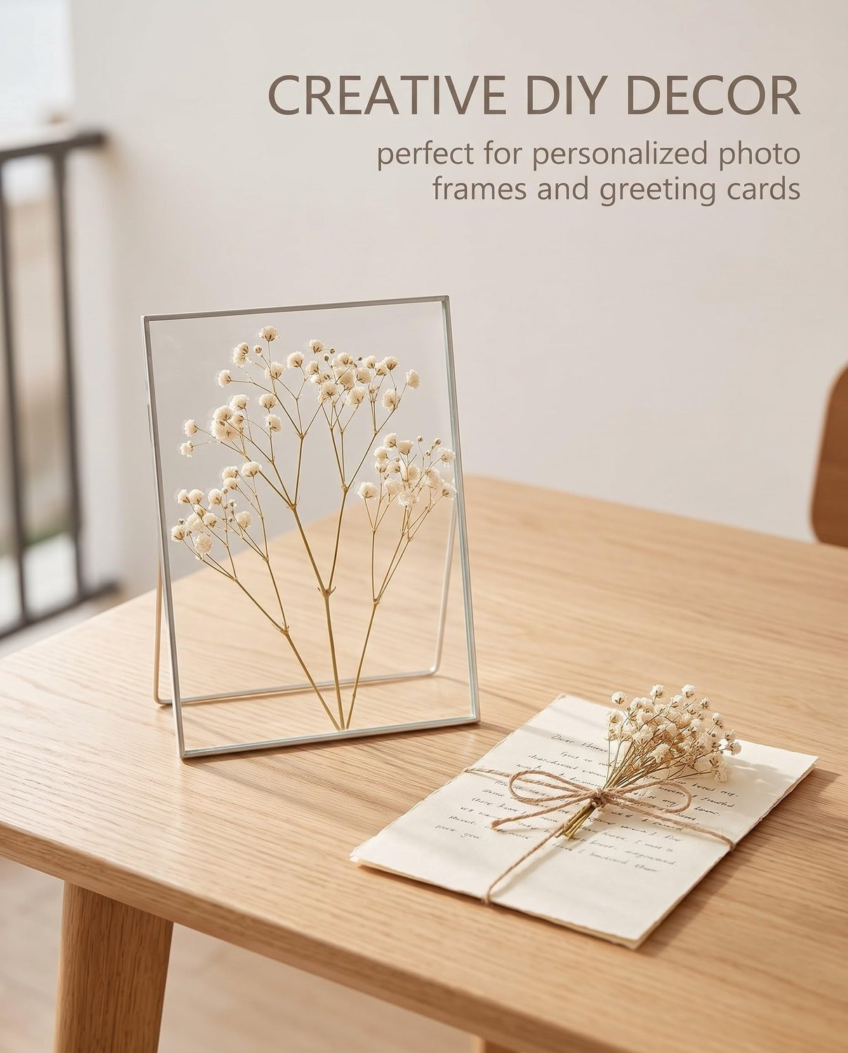 ServiceTopper Gedroogde witte gypsophila - 50 stuks - Natuurproduct voor kunsthandwerk