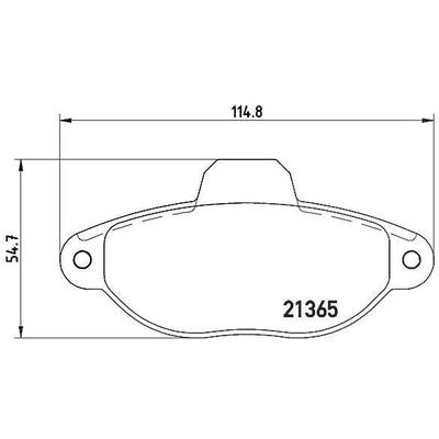 Brembo Bremsbelagsatz, Scheibenbremse [Hersteller-Nr. P23054]