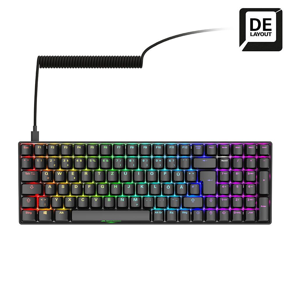 Sharkoon SKILLER SGK50 S2 kabelgebundene Tastatur - QWERTZ DE - schwarz 4044951040803