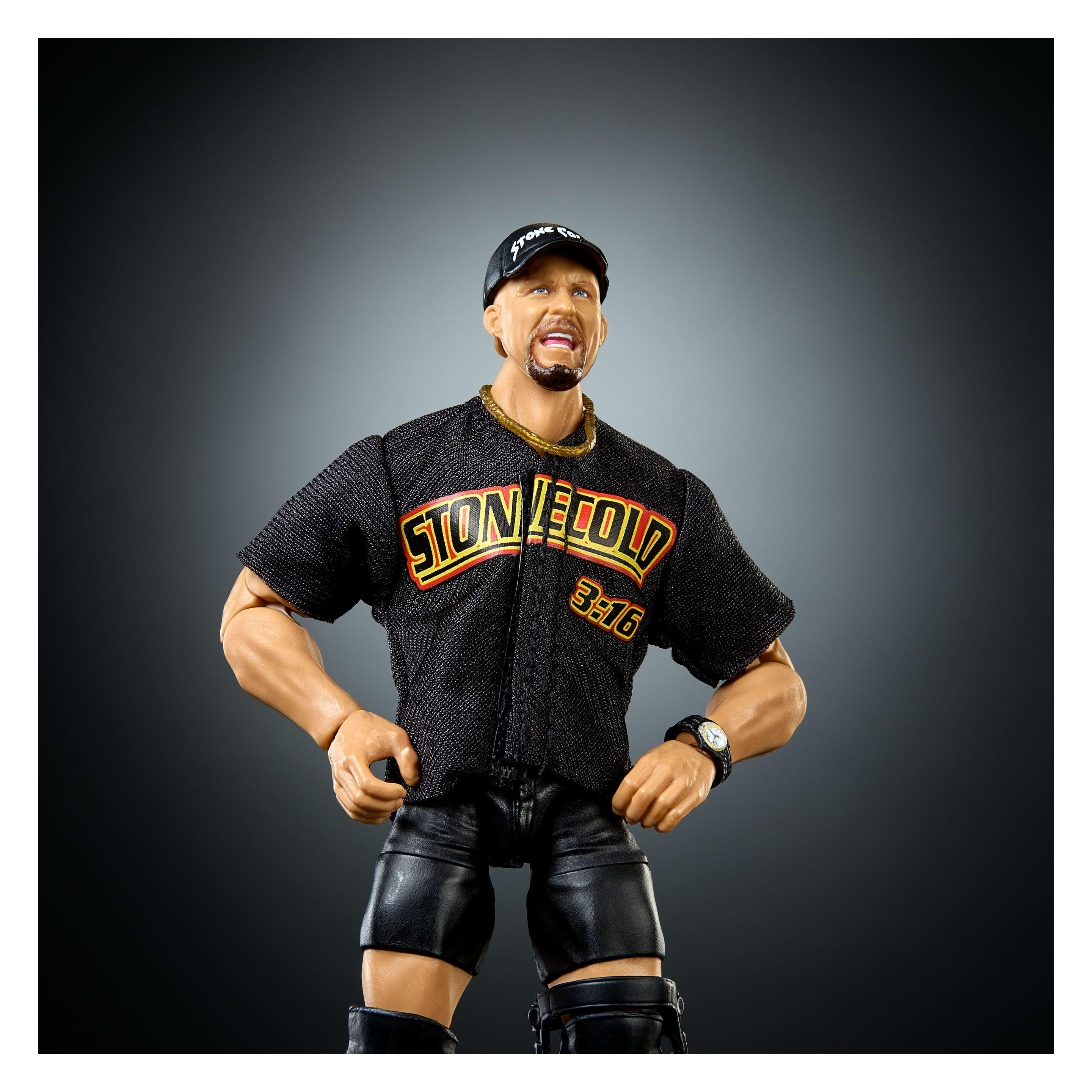 Mattel WWE Elite Collection Stone Cold" Steve Austin Aktionsfigur (JHT52)