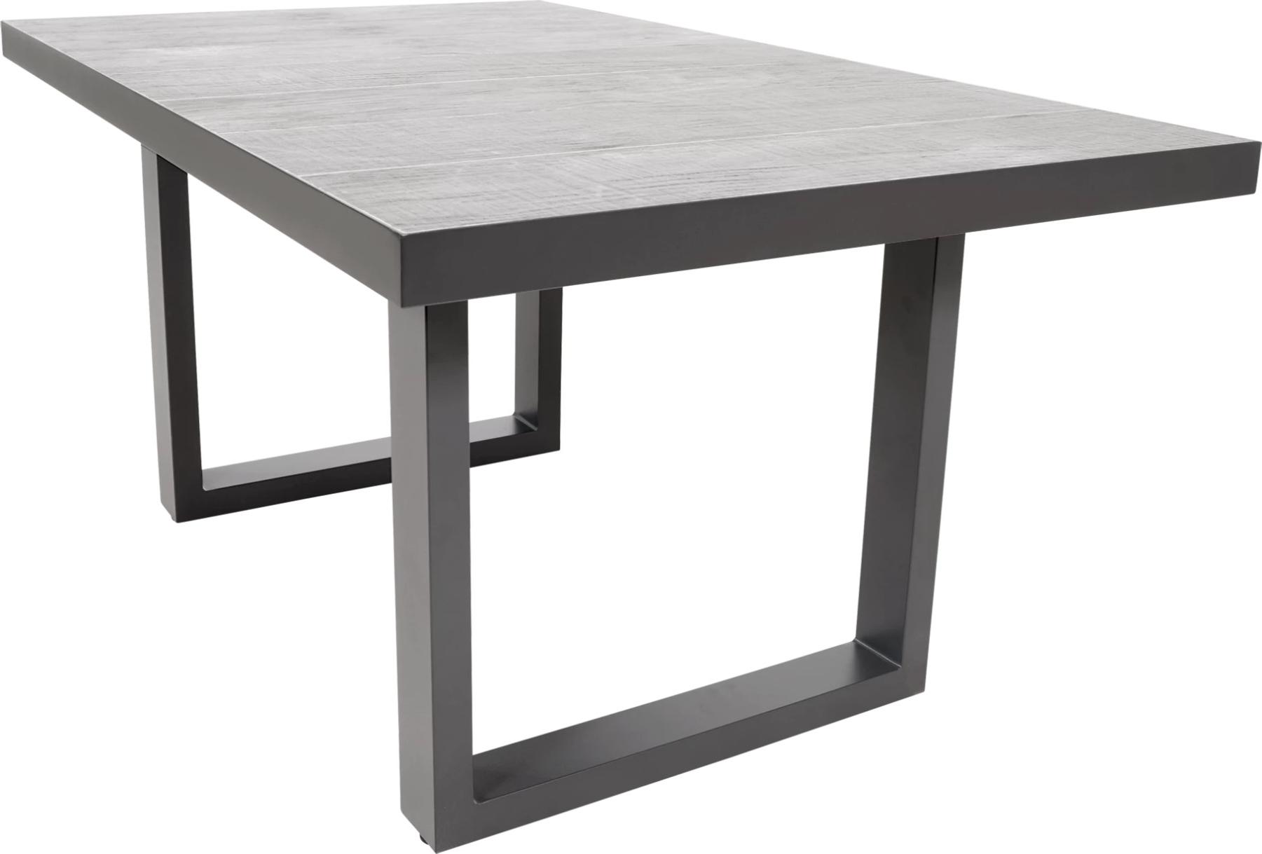 Loungetisch - 140x85x67 cm - Aluminium - Keramik