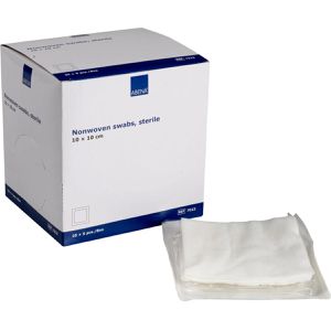 Abena Vlieskompressen 7023, nicht haftend, 4-lagig, steril, saugfähig, 10 x 10 cm, 125 Stück