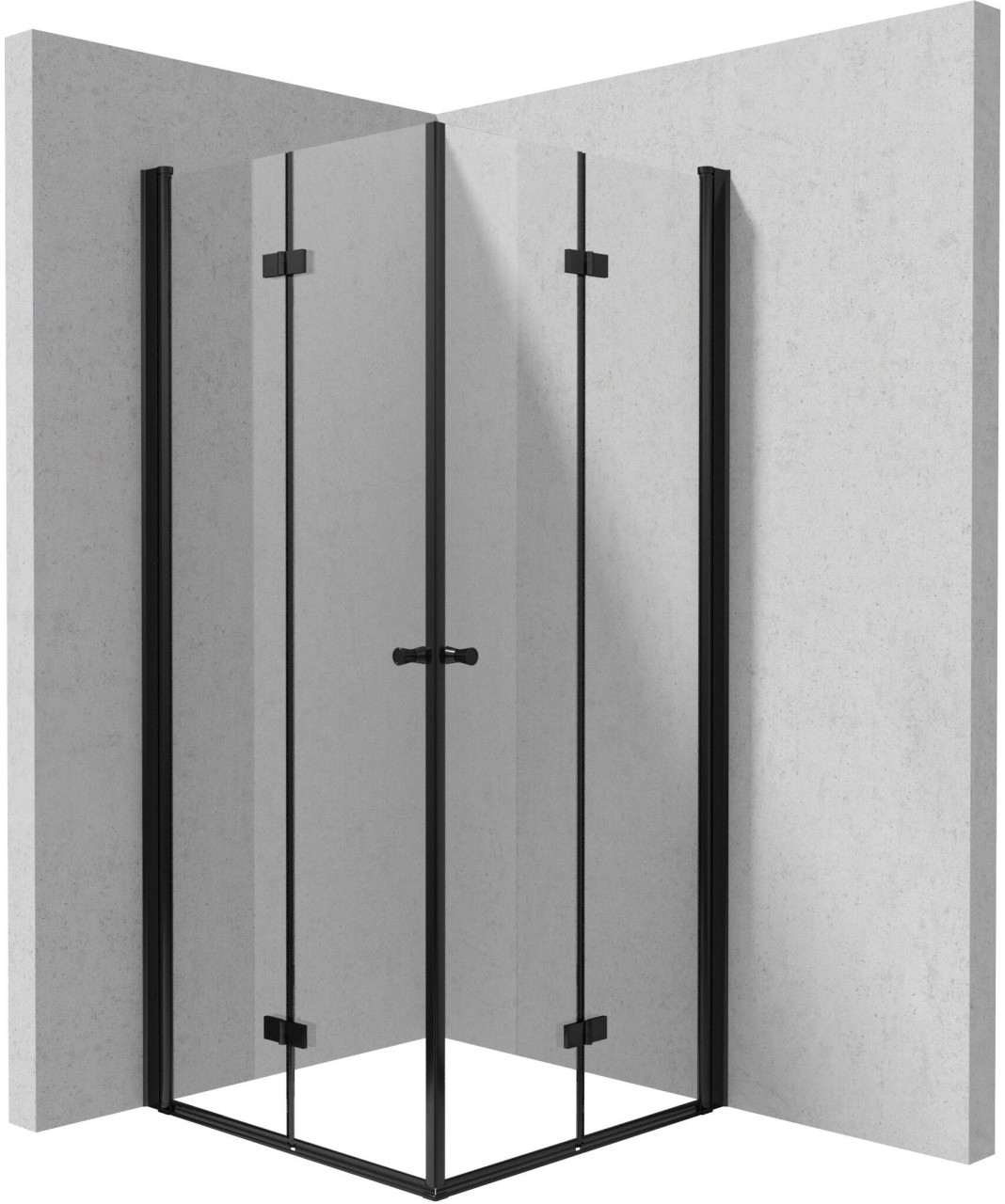 Neuesbad Duschkabine, Schwarz, 90x90 NB1DEKTSXN41P1 + NB1DEKTSXN41P1 NB1DEKKNNX09X091