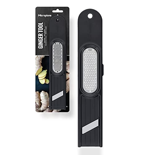 Microplane 3-in-1 Gember Tool - Zwart