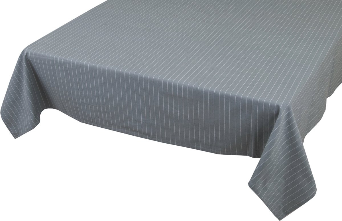 Pinstripe Tafelkleed Textiel Groen Blauw 140 x 300 cm