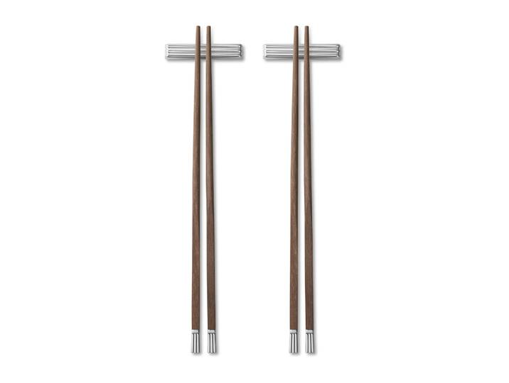 Georg Jensen Set de 2 baguettes Bernadotte Manilkara