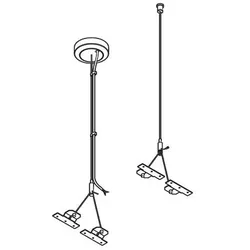 Siteco 59MQ32000021 Y-Seilabhängung 0,3..1,5m Apollon 2