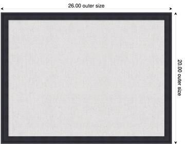 Amanti Art Cloud Dancer Canvas Magnetic Board, Florence Framed Memo Board