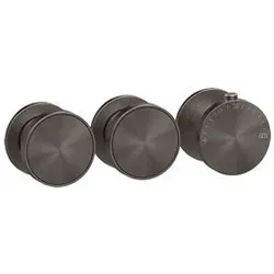 Gessi Origini Fertigmontageset Thermostat, 2-Wege, Vertikale/horizontale Wandmontage, Rückflussverhinderer u. Wassermengenregulierung, 66334707, Farbe: PVD