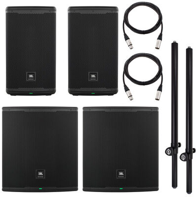 JBL EON710/718S Power Bundle Noir