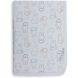Jollein, Babydecke, Decke Wiege 75x100cm Miffy Moments - Cloudy Blue (100 x 75 cm)