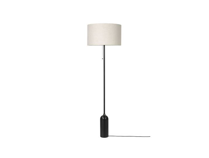 GUBI Gravity Stehleuchte Schwarzer Stahl/Canvas