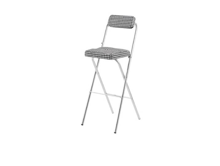LXLAEOANG Hocker Klappbar Klappbare Barhocker-Stühle Mit Thekenhöhe Küchenhocker, platzsparende moderne Möbel(75cm-houndstooth)