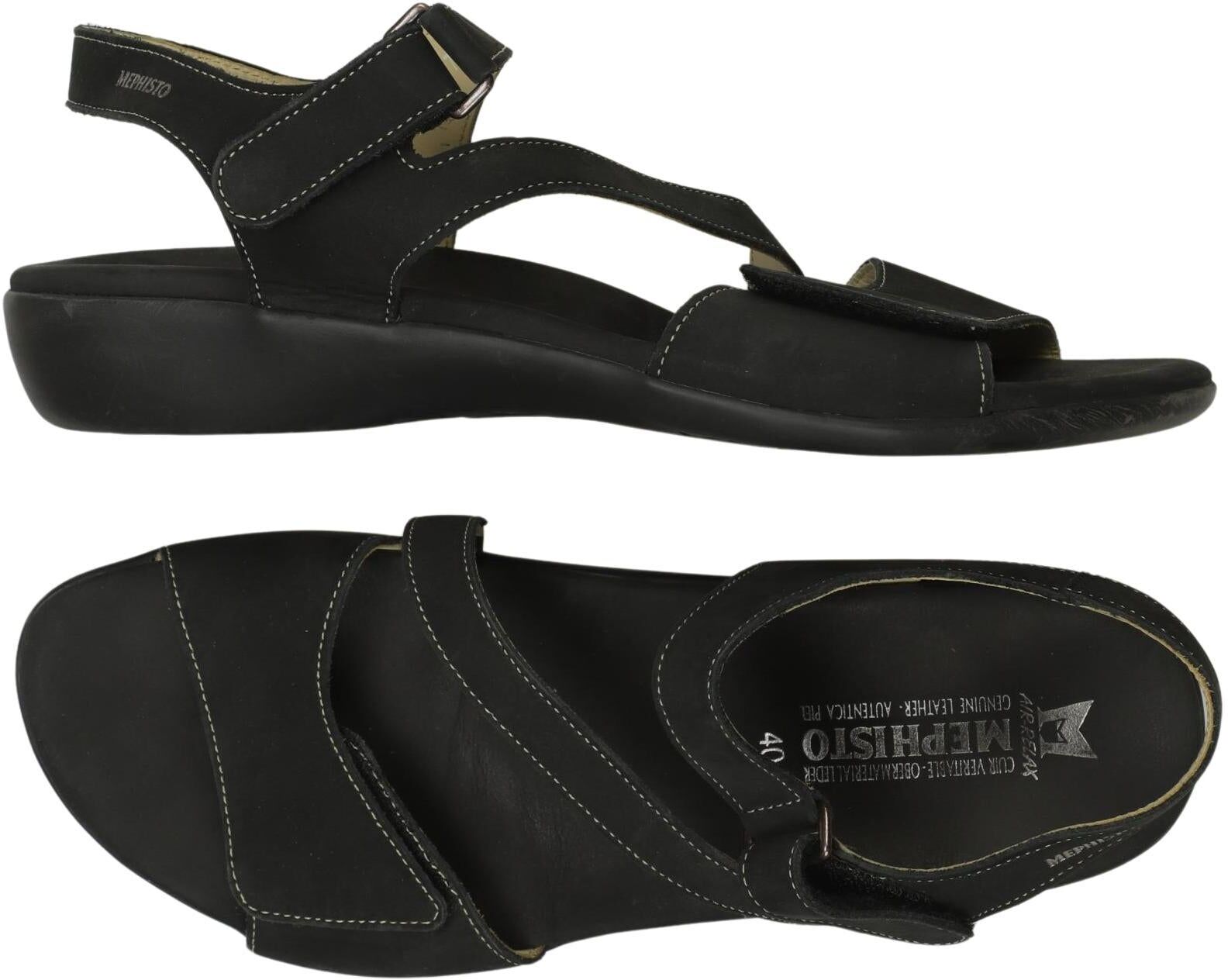 Mephisto Damen Sandalen, Schwarz, Gr. EU 40, Leder - Second Hand