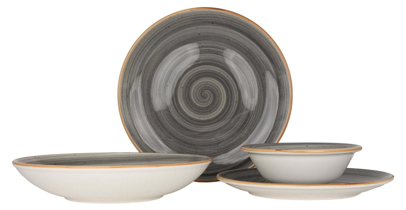 Bonna serviesset Aura Space - 24-delig porseleinen servies voor 6 personen