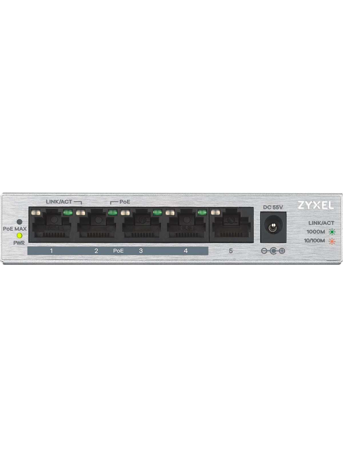 ZyXEL GS1005HP 5-Port GbE Unmanaged PoE+ (60W) Switch