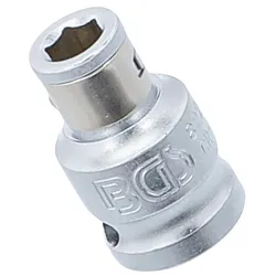 BGS 8225 Bit Adapter mit Haltekugel Antrieb 10mm (3/8") auf Innensechskant 6,3mm (1/4")