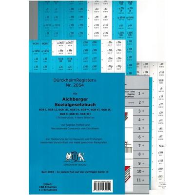 DürckheimRegister für SOZIALGESETZBUCH (Aichberger/Haarfeld), Pappband von Constantin Dürckheim, Dürckheim Verlag, 978-3-86453-205-4