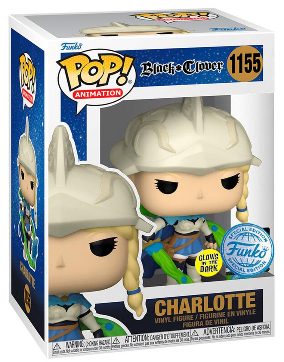 Funko Pop! Black Clover Charlotte #1155 Special Edition Glow in the Dark