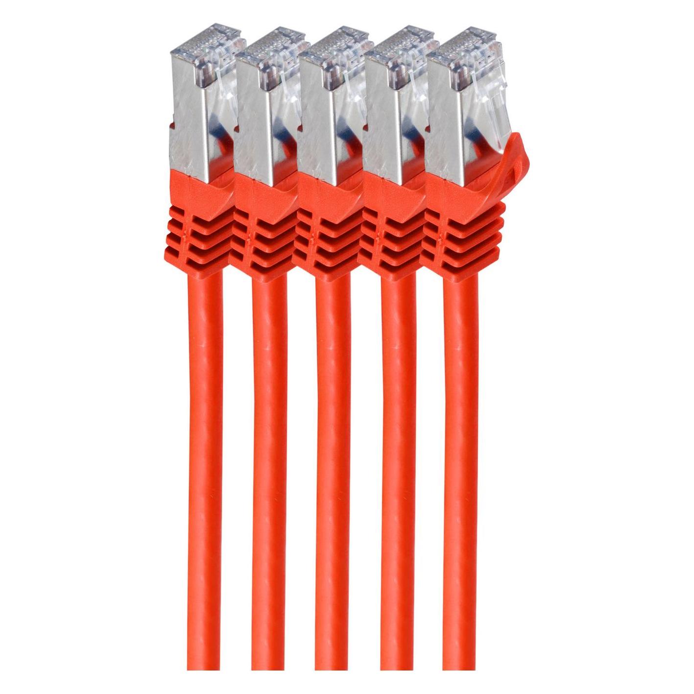 Shiverpeaks BS75512-R-SET5. Kabellänge: 2 m, Kabelstandard:Cat.7 Rohkabel, Kabelschirmung: S/FTP (S-STP), Anschl (S/FTP, CAT7, 2 m) (BS75512-R-SET5)
