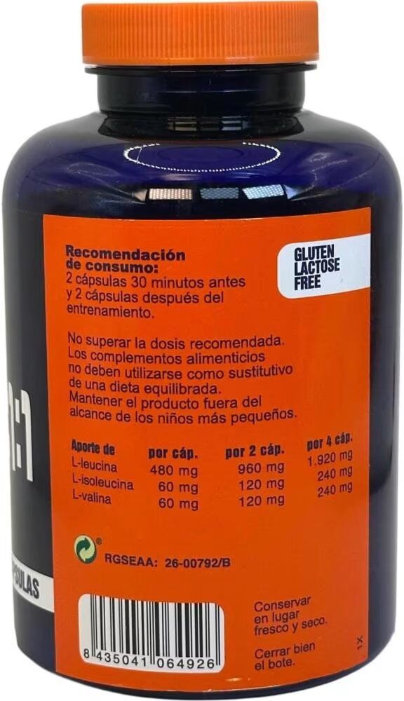 Megaplus Bcaa 811 Competition 150 Cápsulas Talla Única Unisex