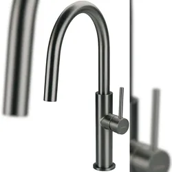 DEANTE Küchenarmatur Titanium mit hohem Auslauf