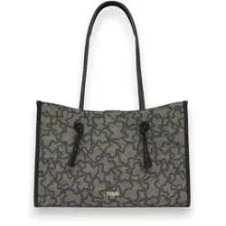 TOUS für Damen. 2002436944 Kaos Icon XL Shopper Tasche schwarz (OSFA), Lässig, Stoff