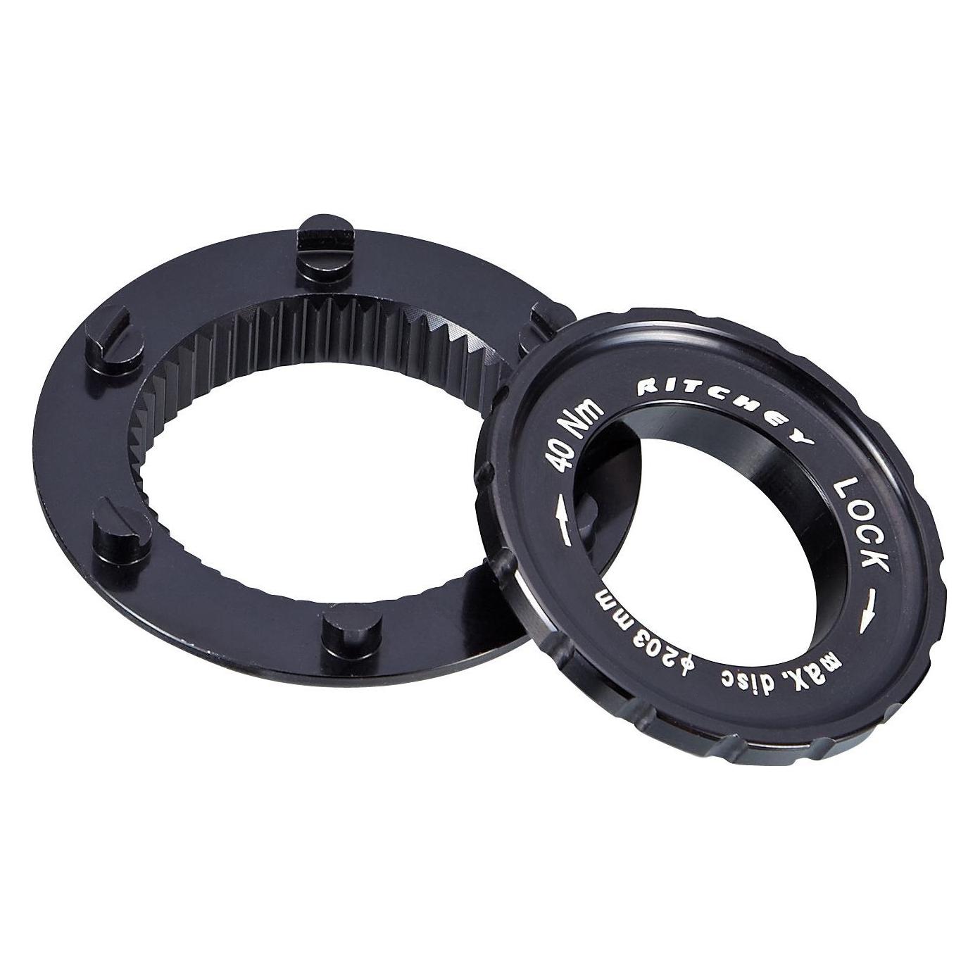Ritchey WCS Trail / Vantage Disc Adapter Centerlock auf 6-Loch inkl. Lockring (55450337002-796941521482)