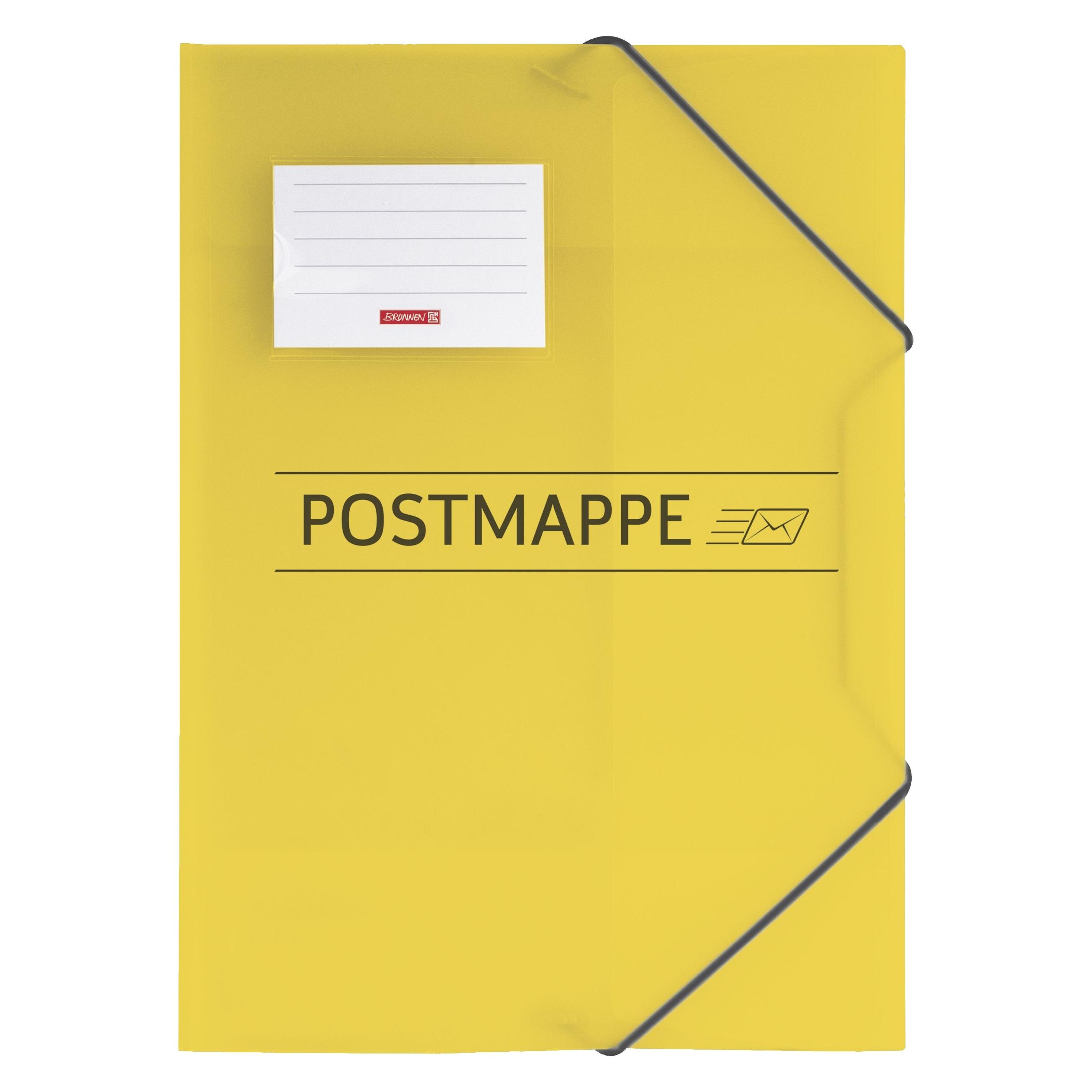 Brunnen Eckspanner Postmappe DIN A4 gelb (A4, 1x) (104705410)
