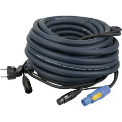 DAP FP06 - Schuko/XLR M - powerCON/XLR F - DMX / Power LIGHT Strom- und Signalkabel - 20 m