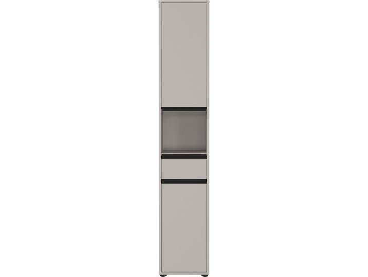 Hochschrank Christine steingrau Holzwerkstoff B 33 T 34 H 181 cm - Hochschrank
