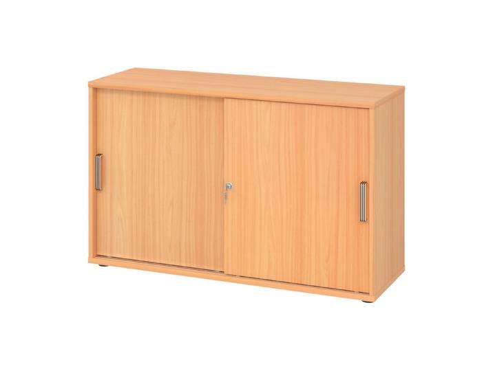 bümö Aktenschrank office Schiebetürenschrank Dekor: Buche - Griffe: Streifengriff (Kunststoff)