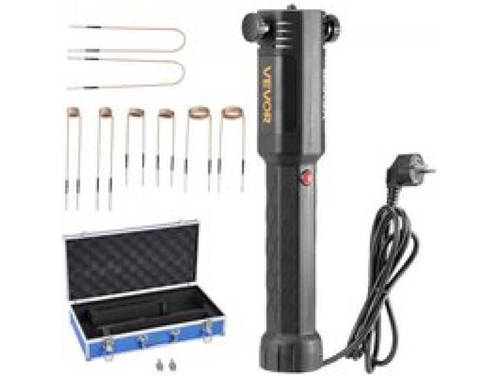 VEVOR Induktionsheizgerät zum Entfernen von Schrauben, 1100 W, 230 V, magnetisches Induktionsheizgerät-Set, Hand-Mutternlöser-Werkzeug, Autowerkstatt-Reparaturwerkzeuge mit 8 Spulen und Box