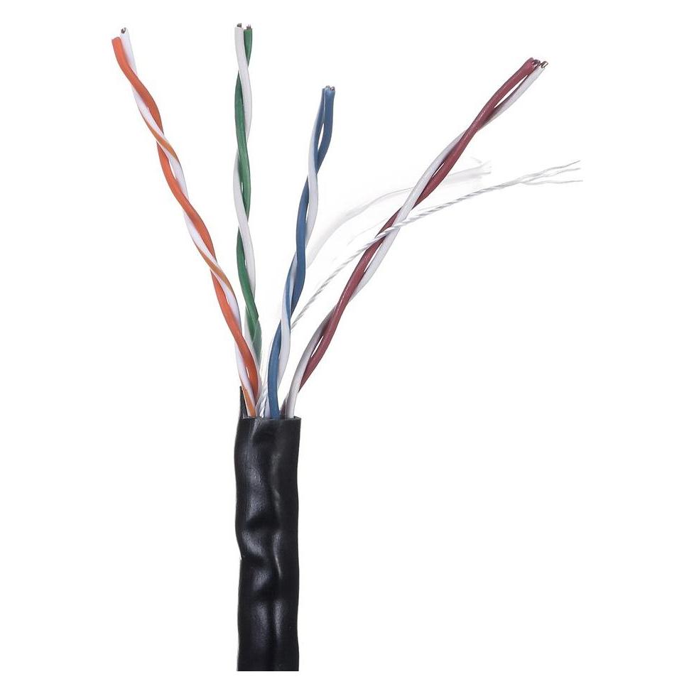 Lanberg LAN-KABEL UTP 1GB/S 305M CCA-DRAHT SCHWARZ (U/UTP, 305 m) (6100305)