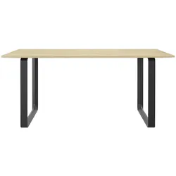 Muuto 70/70 Tisch, 170 x 85 cm, eiche massiv / schwarz