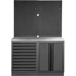 Kraftwerk, Werkstattschrank, MOBILIO BLK Kombi Edelstahl (136 cm, 200 cm)