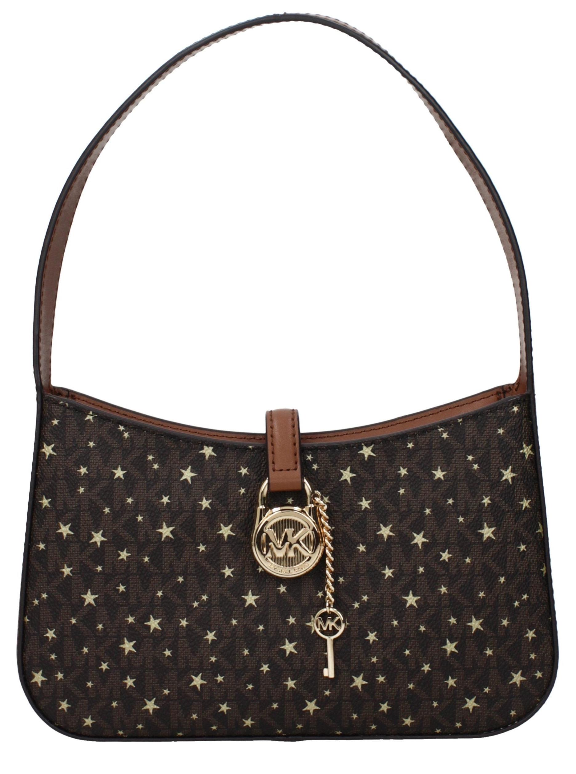 Michael Kors Lyra Small Logo Sterne braun goldfarben
