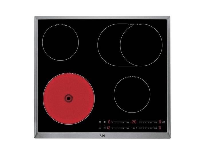 HK654850XB Plaque de cuisson Vitrocéramique Série 3000 Rapid Power Hob 60 cm