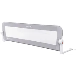 Kikkaboo Bettschutzgitter I am safe 150 cm, klappbar, Bettgitter, ab 18 Monaten hellgrau