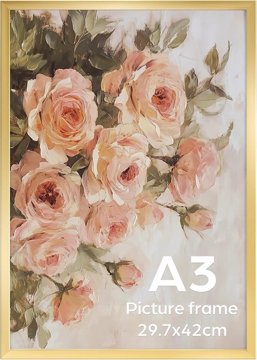 A3 Gouden Fotolijst voor Muurdecoratie