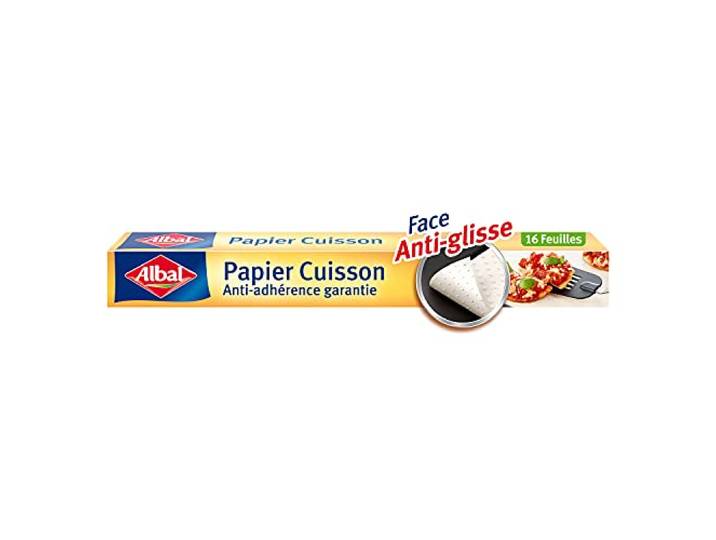 Albal 16 Feuilles Papier Cuisson\, Anti-Adhérent\, Démoulage Facile\, 42 x 38 cm.