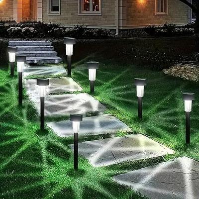Solar-Landschaftslichter für den Außenbereich, wasserdicht, für Wege, geeignet für Terrasse, Rasen, Garten, Auffahrt, Urlaubsdekoration, 10 Stück