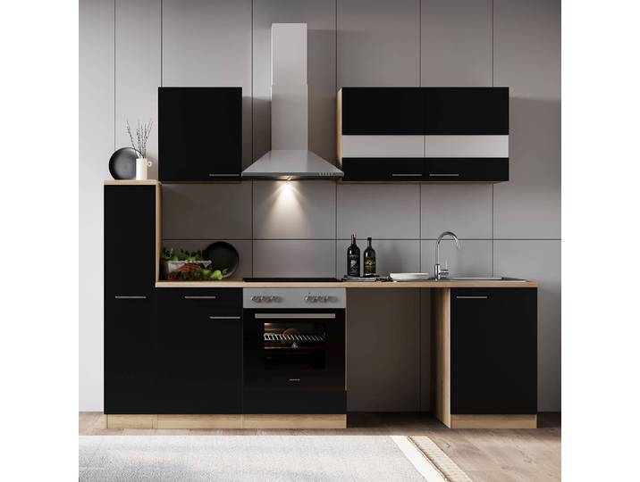 Cuisine Merle I 250cm Noir/Noir