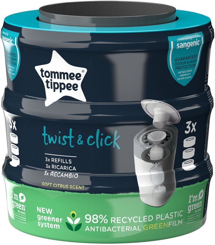 Tommee Tippee Twist & Click recharge de sacs poubelle 3 pcs