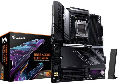 Gigabyte B850A ELITE WF7 Mainboard Sockel (PC) AMD AM5 Formfaktor (Details) ATX Mainboard-Chipsatz AMD B850