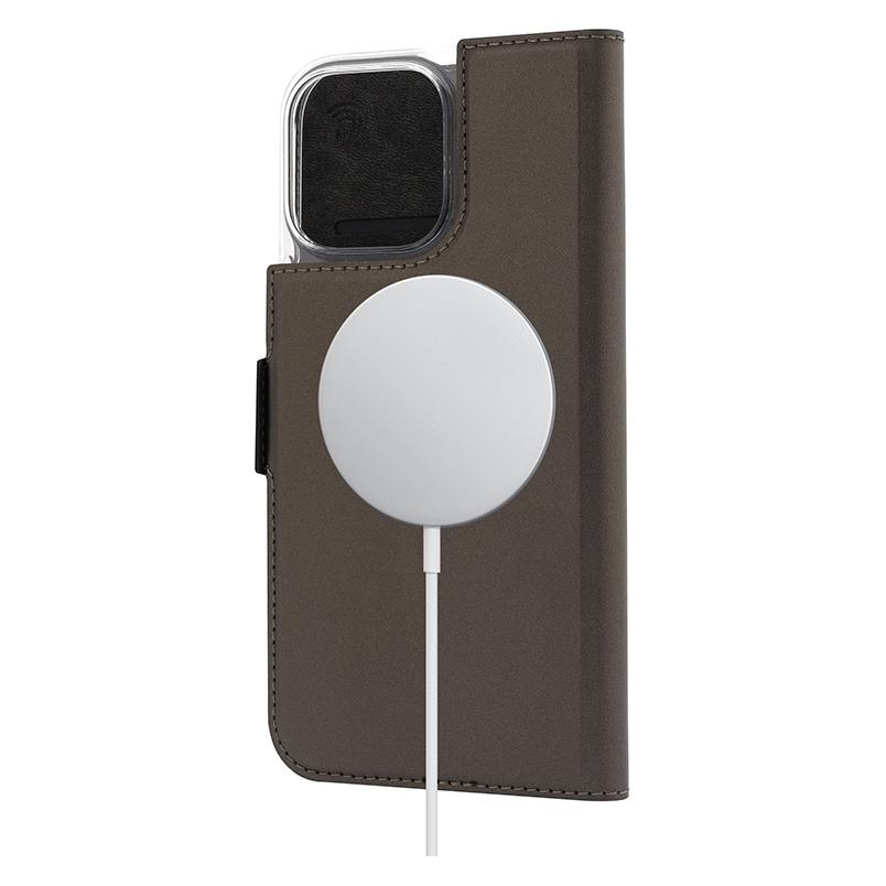 Wave BookCase Tasche, MagSafe kompatibel, Apple iPhone 16 Pro Max, Taupe (Apple iPhone 16 Pro Max) (WAVE-MSBC-AP-IP16PM-TA)