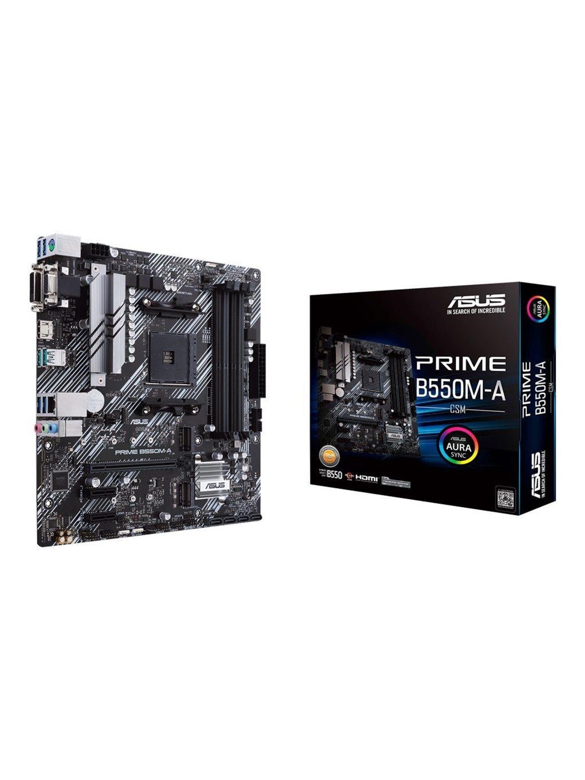 ASUS PRIME B550M-A/CSM Mainboard - AMD B550 - AMD AM4 - DDR4 RAM - Micro-ATX