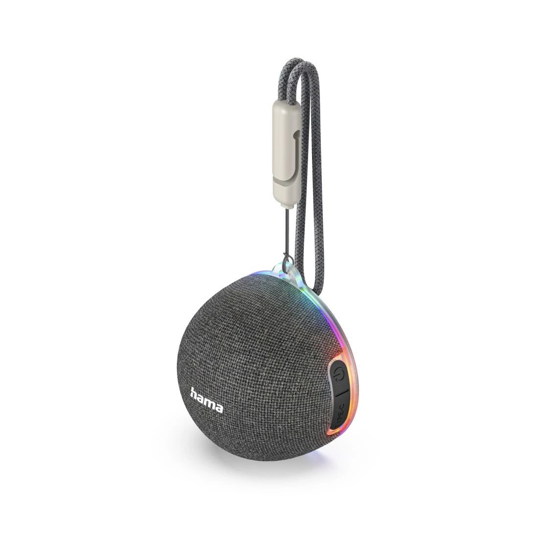 Hama 5 W Bluetooth Lautsprecher IPX0 Laufzeit bis 6 h 188245 MagBuddy (Grau) 00188245