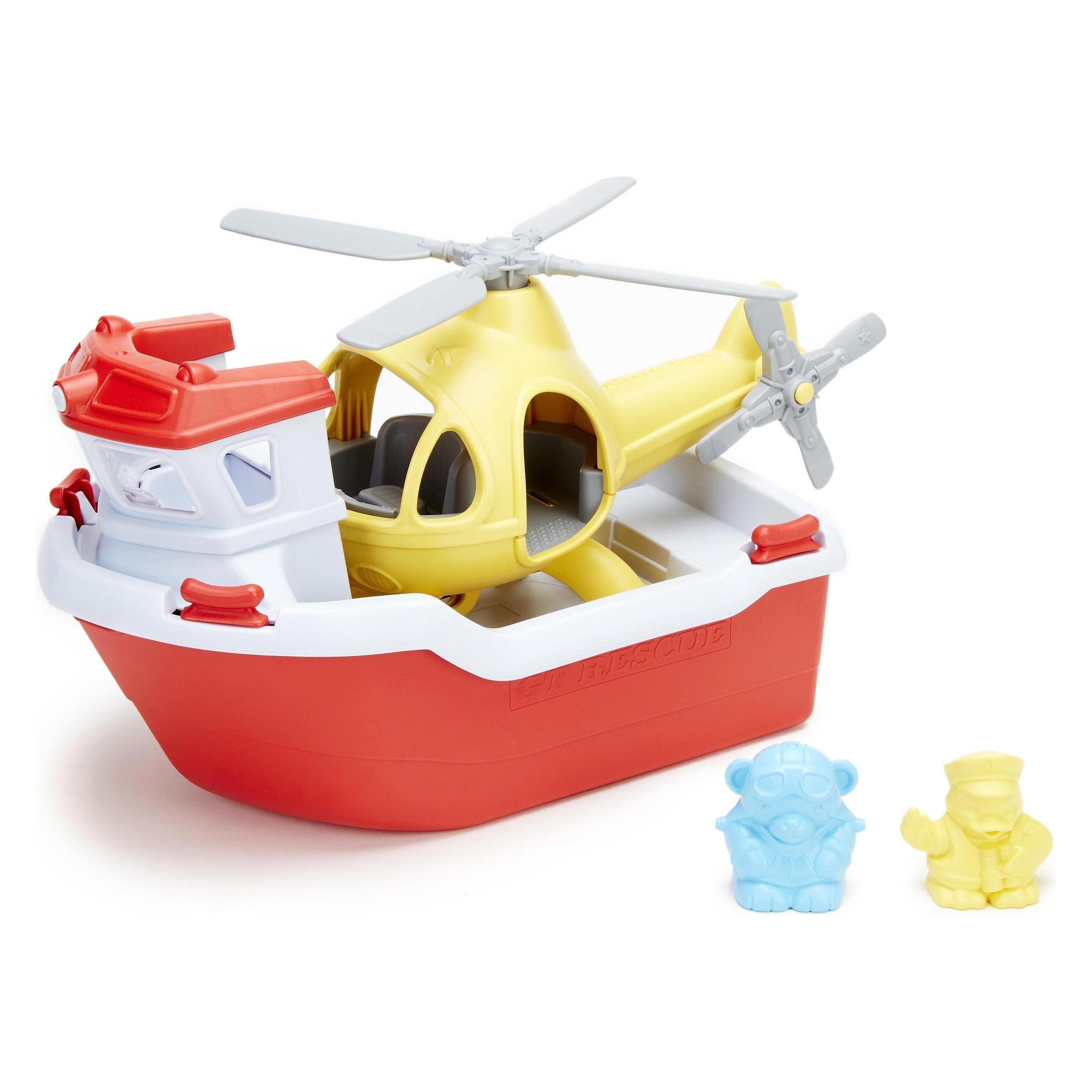 Green Toys Rettungsboot mit Hubschrauber (RBH1-1155)