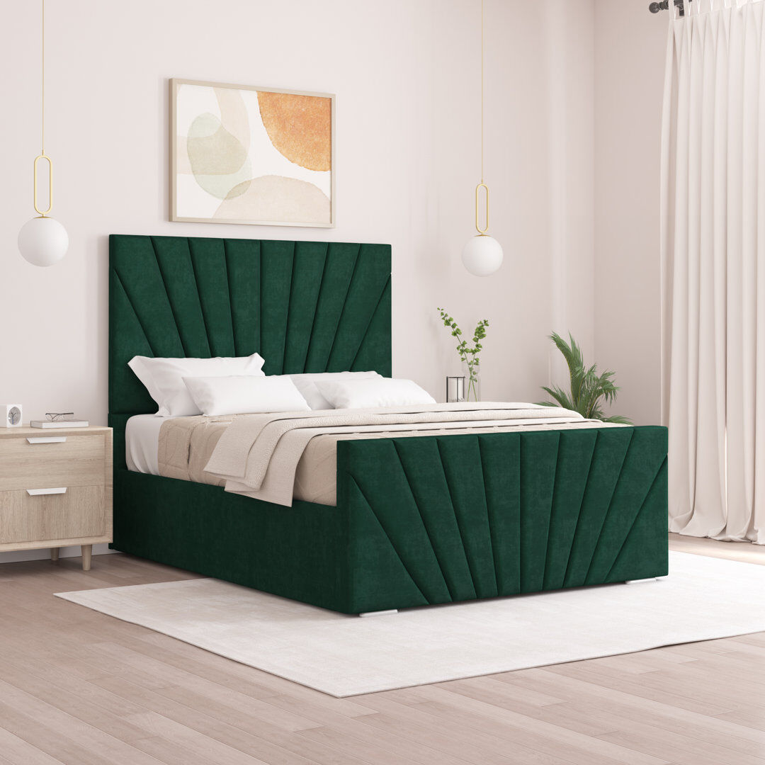 Fairmont Park Aayanah Upholstered Bed Emerald Double (4'6)